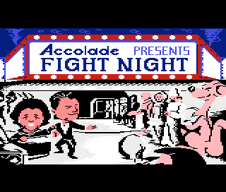 Fight Night title screen for Atari 7800